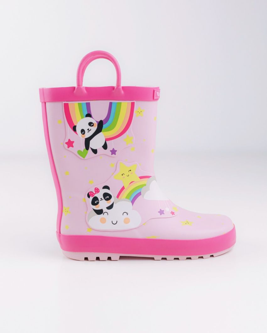 Wink - Aqqo - Happy Rainbow  pink kids rainboots