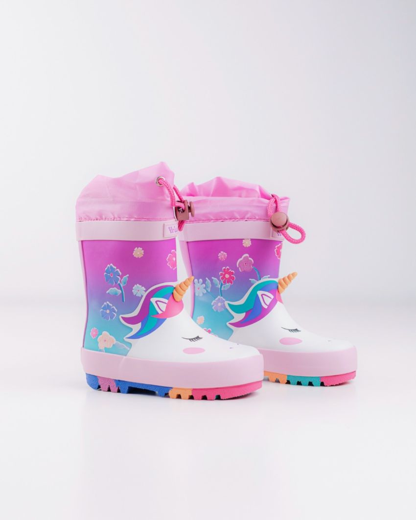 Wink - Aqqo - Unicorn rózsaszín baba gumicsizma-01