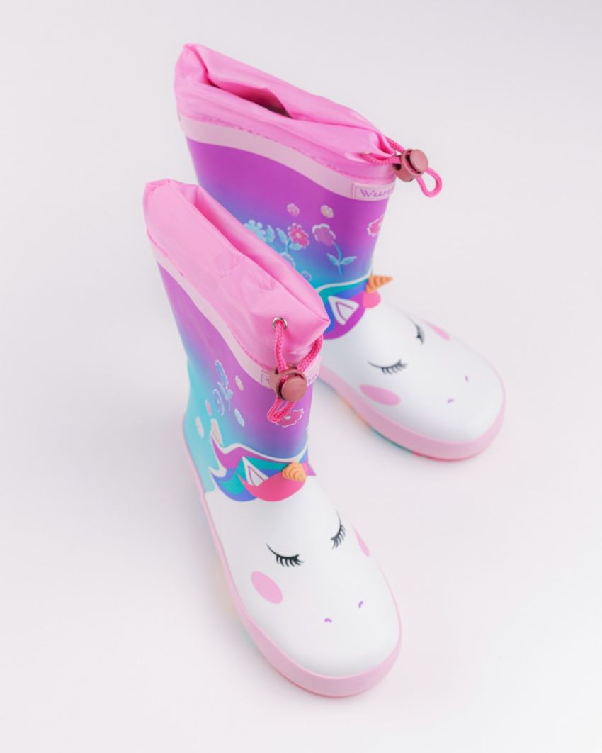 Wink - Aqqo - Unicorn rózsaszín gyerek gumicsizma-01