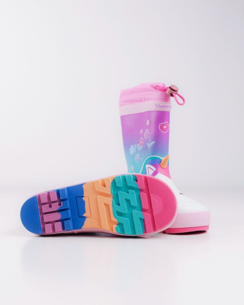 Wink - Aqqo - Unicorn rózsaszín gyerek gumicsizma
