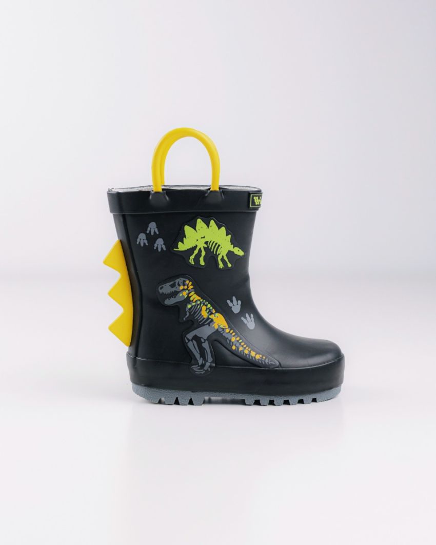 Wink - Aqqo - Fossil black baby rainboots