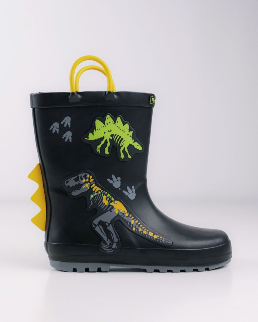 Wink - Aqqo - Fossil black kids rainboots