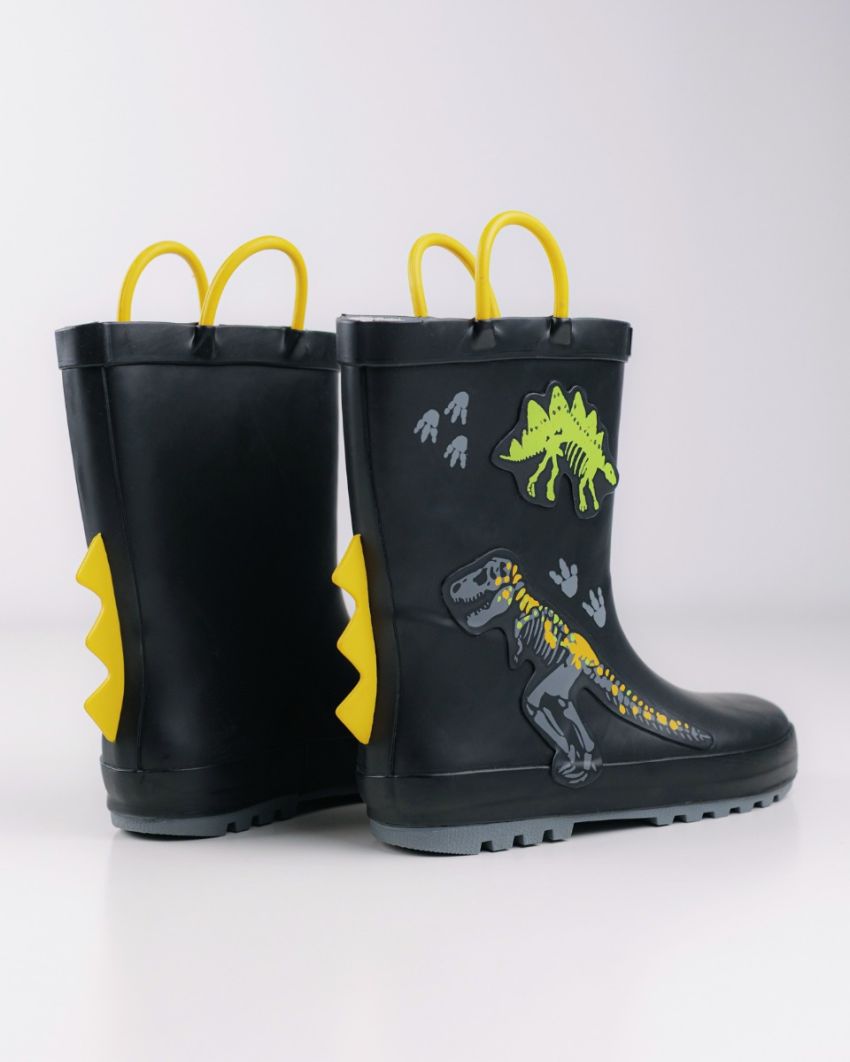 Wink - Aqqo - Fossil black kids rainboots