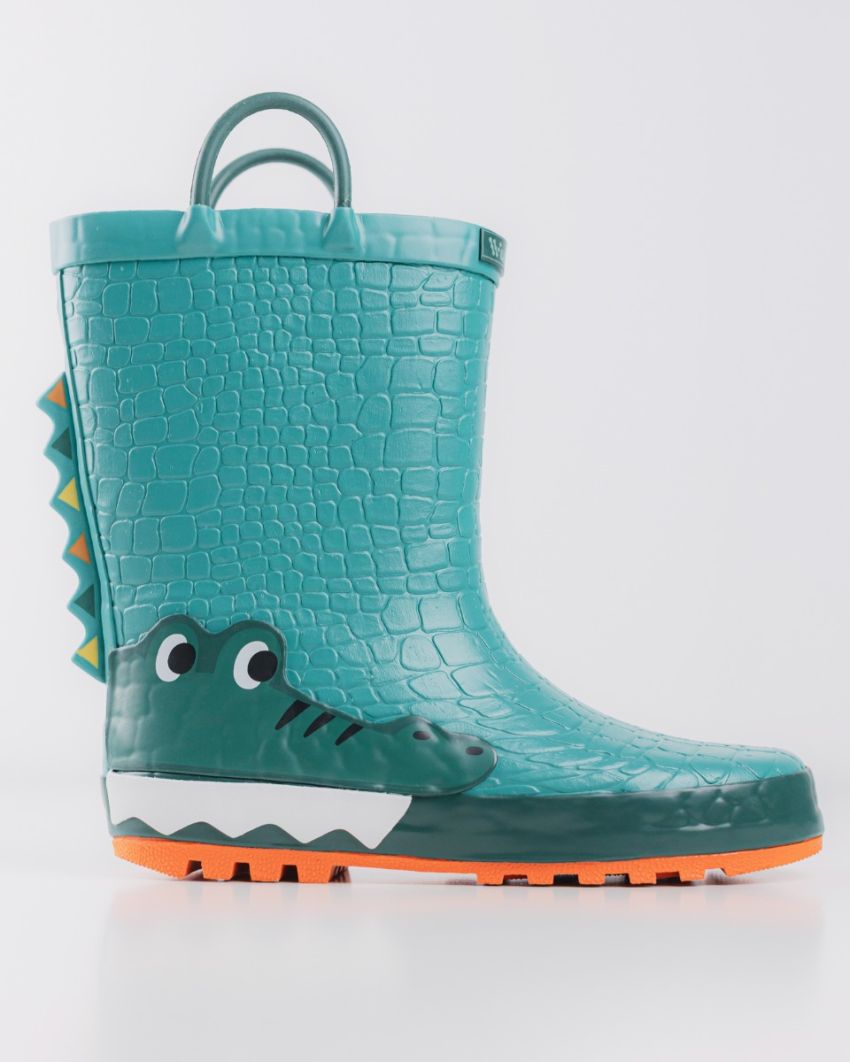 Wink - Aqqo - Aligator green kids rainboots