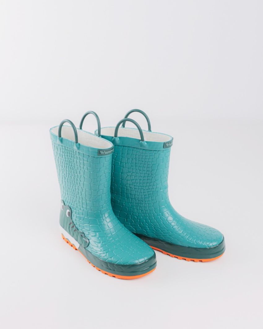 Wink - Aqqo - Aligator green kids rainboots