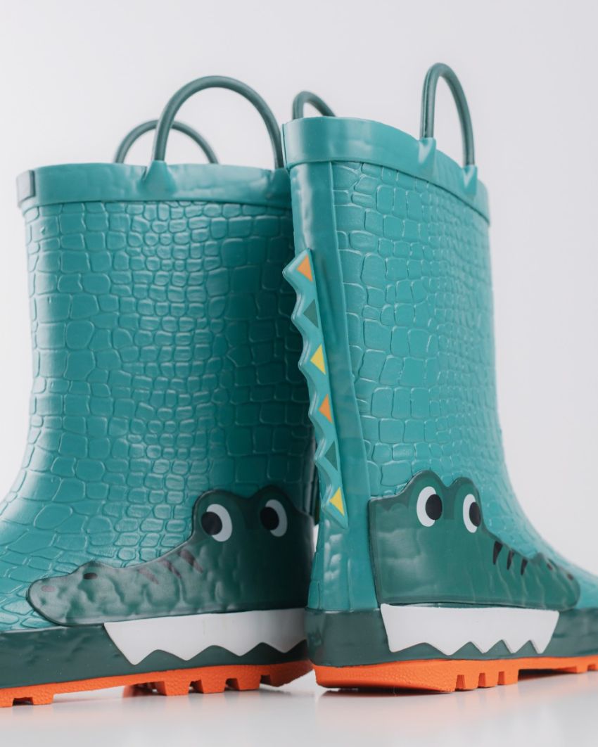 Wink - Aqqo - Aligator green kids rainboots