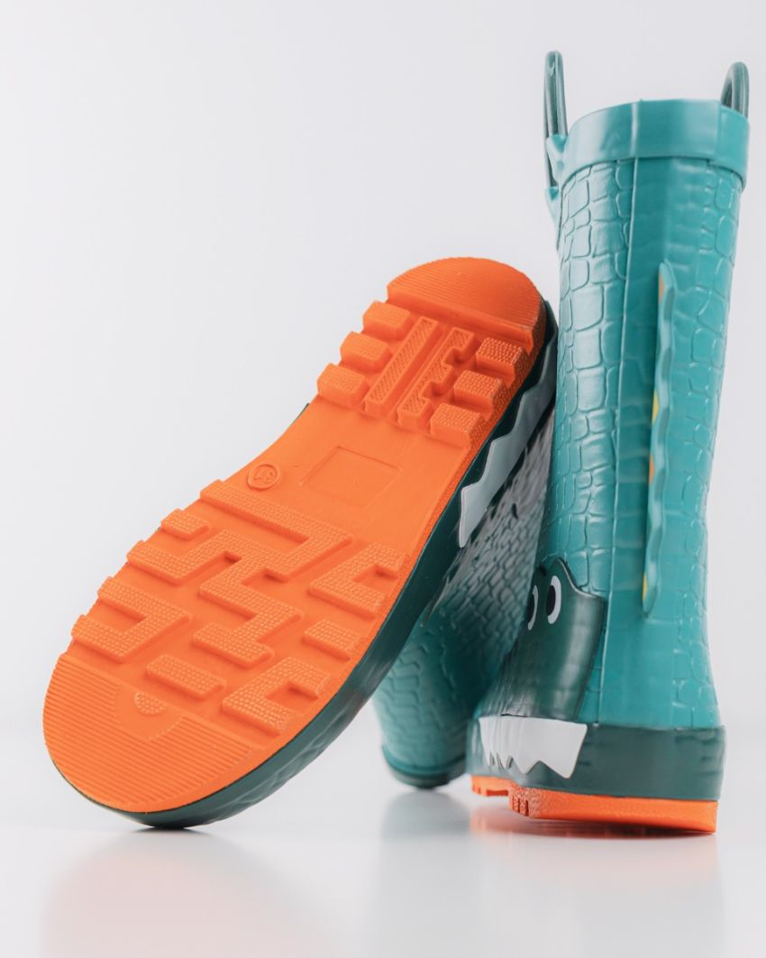 Wink - Aqqo - Aligator green kids rainboots
