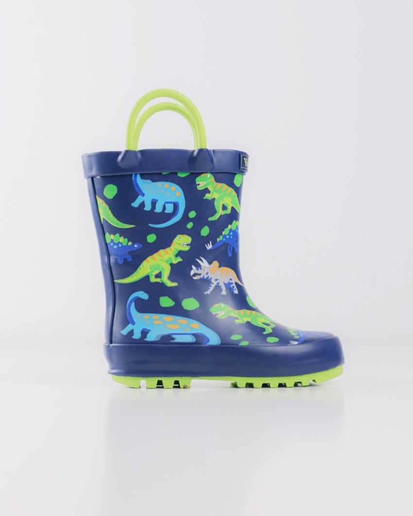Wink - Aqqo - Prehistoric navy baby rainboots
