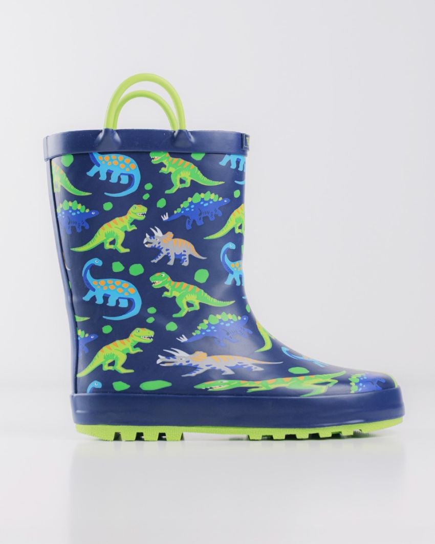 Wink - Aqqo - Prehistoric navy kids rainboots