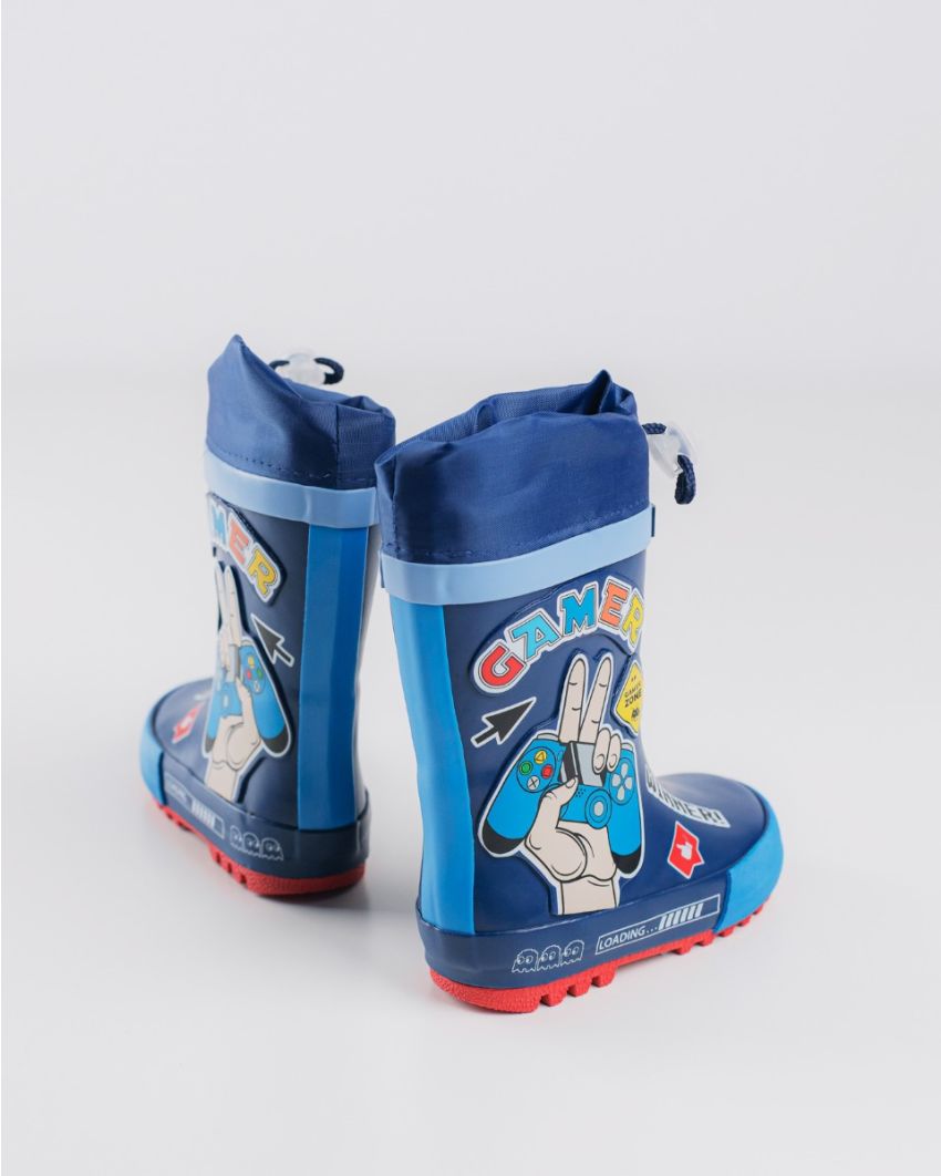 Wink - Aqqo - Gamer Zone navy baby rainboots