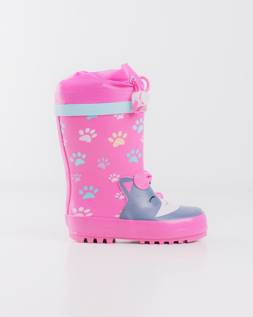 Wink - Aqqo - Paws pink baby rainboots