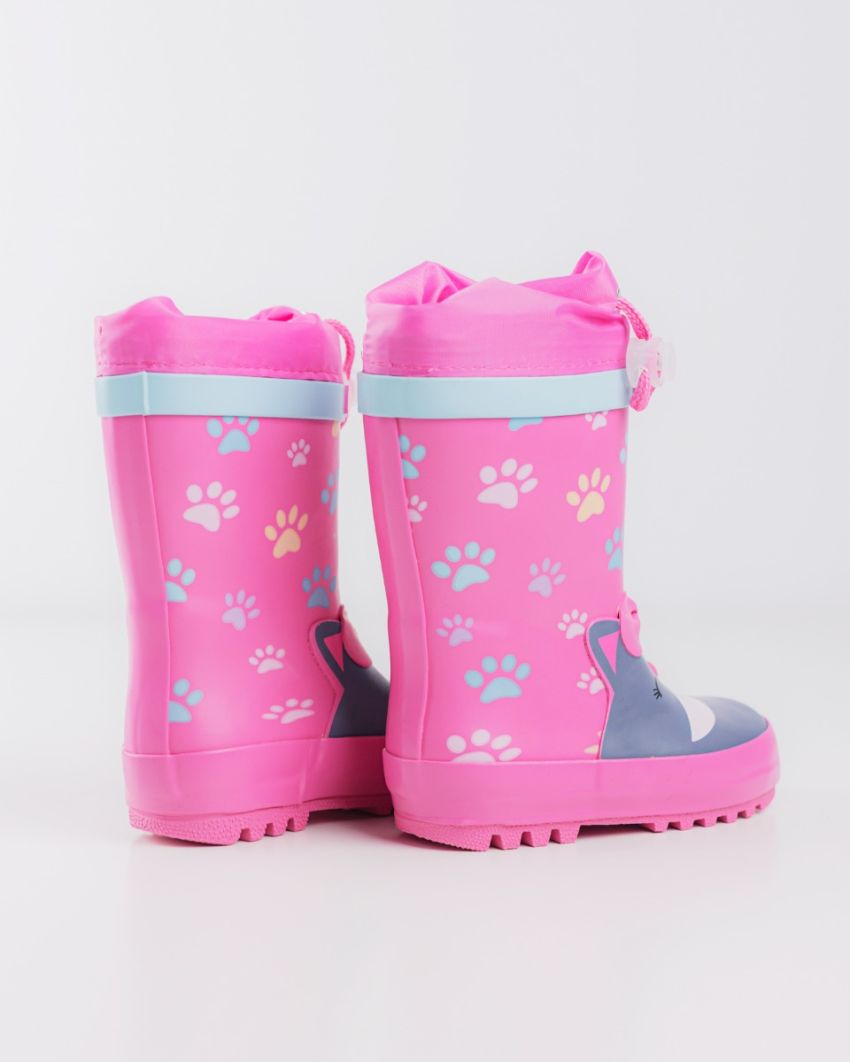 Wink - Aqqo - Paws pink baby rainboots