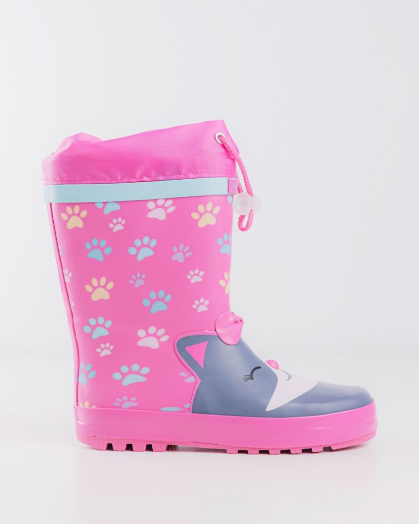 Wink - Aqqo - Paws pink kids rainboots