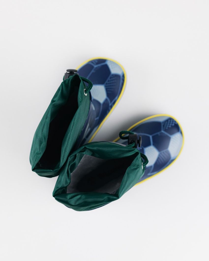 Wink - Aqqo - Football navy warm lined baby rainboots