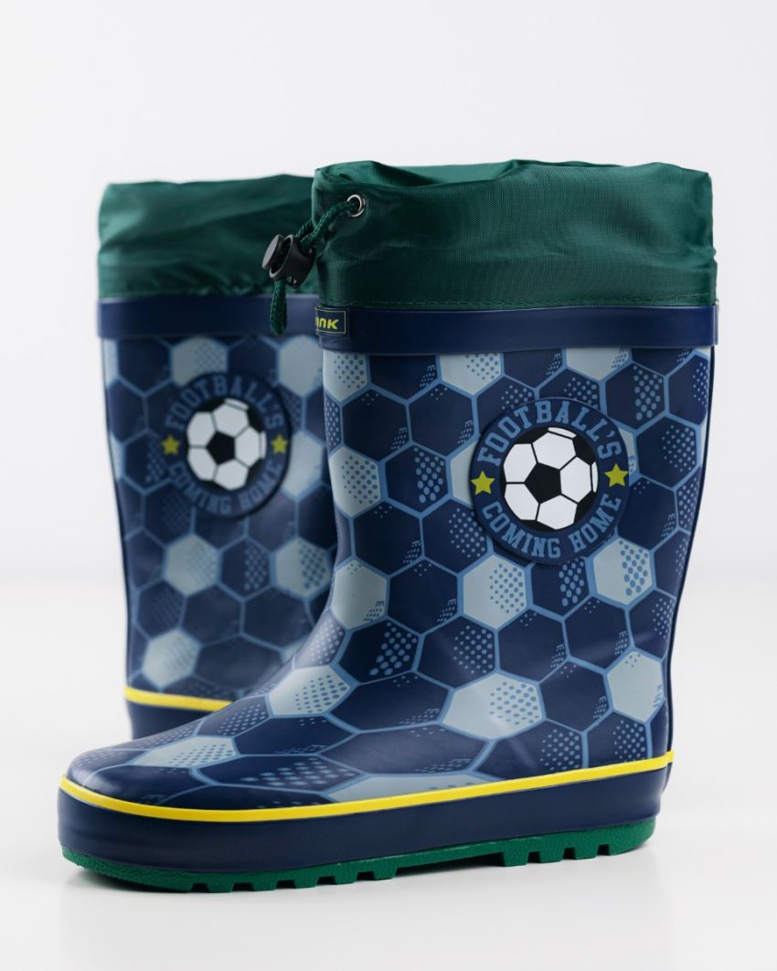 Wink - Aqqo - Football navy warm lined kids rainboots