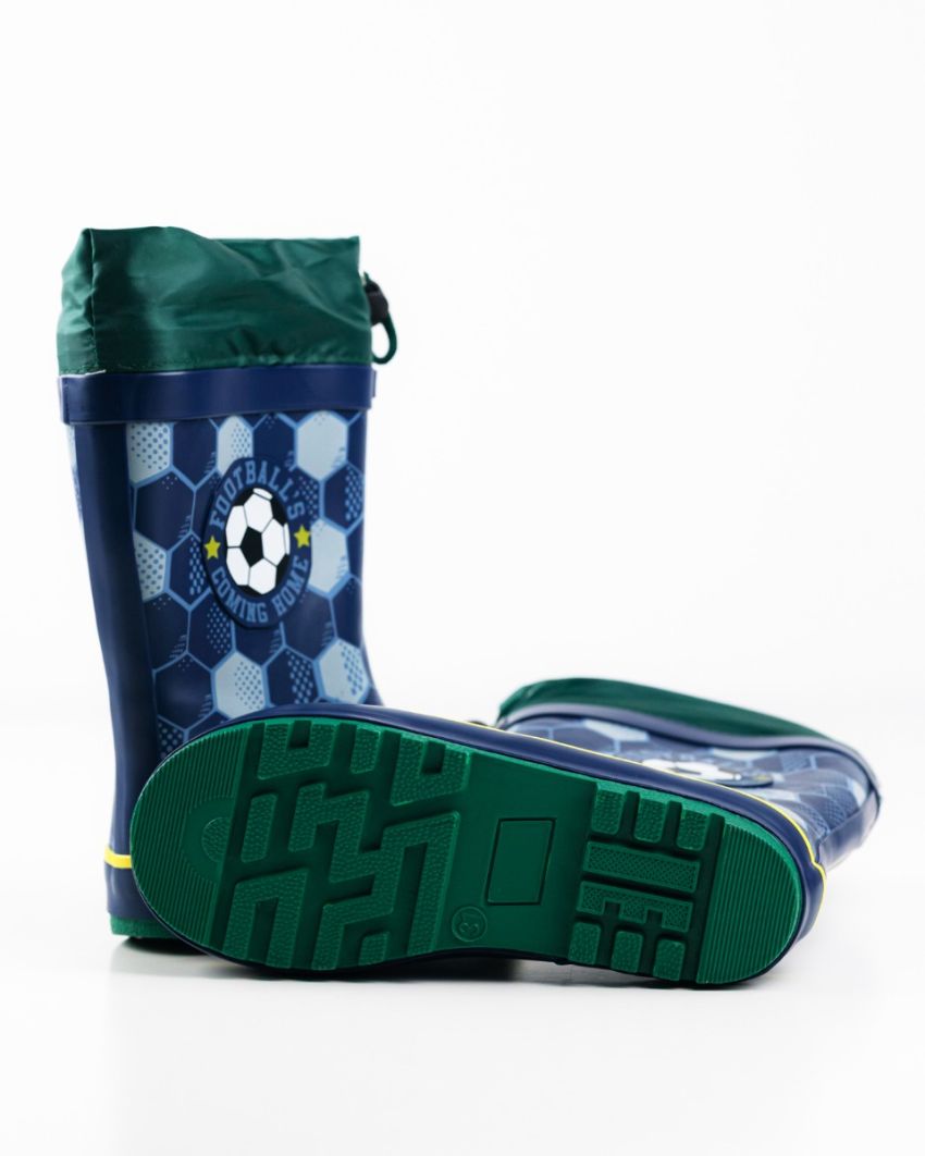 Wink - Aqqo - Football navy warm lined kids rainboots