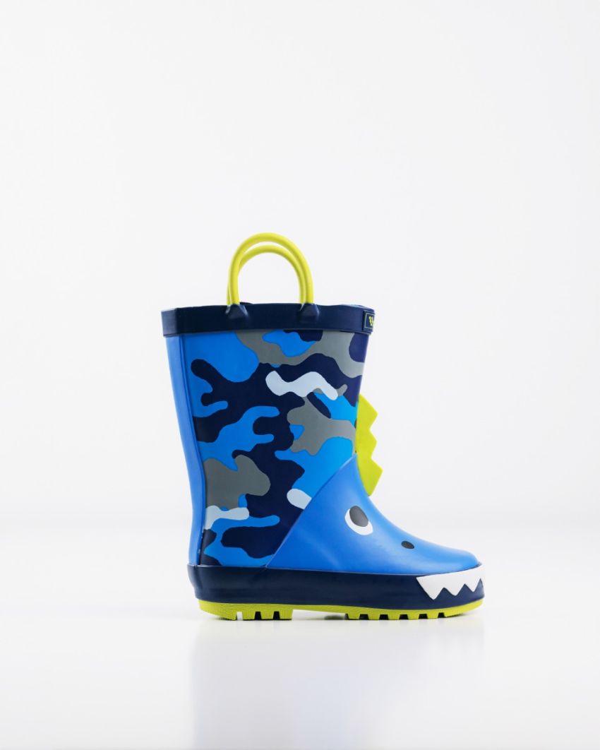 Wink - Aqqo - Crocco blue warm lined baby rainboots