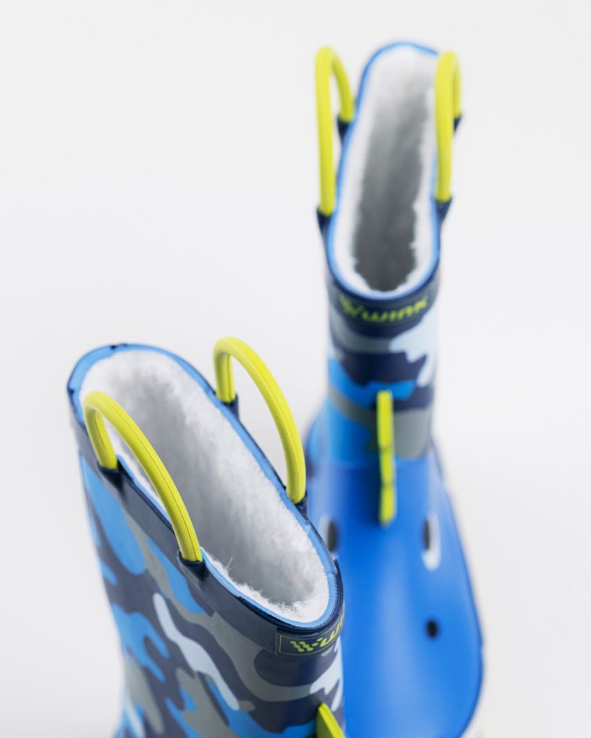 Wink - Aqqo - Crocco blue warm lined baby rainboots