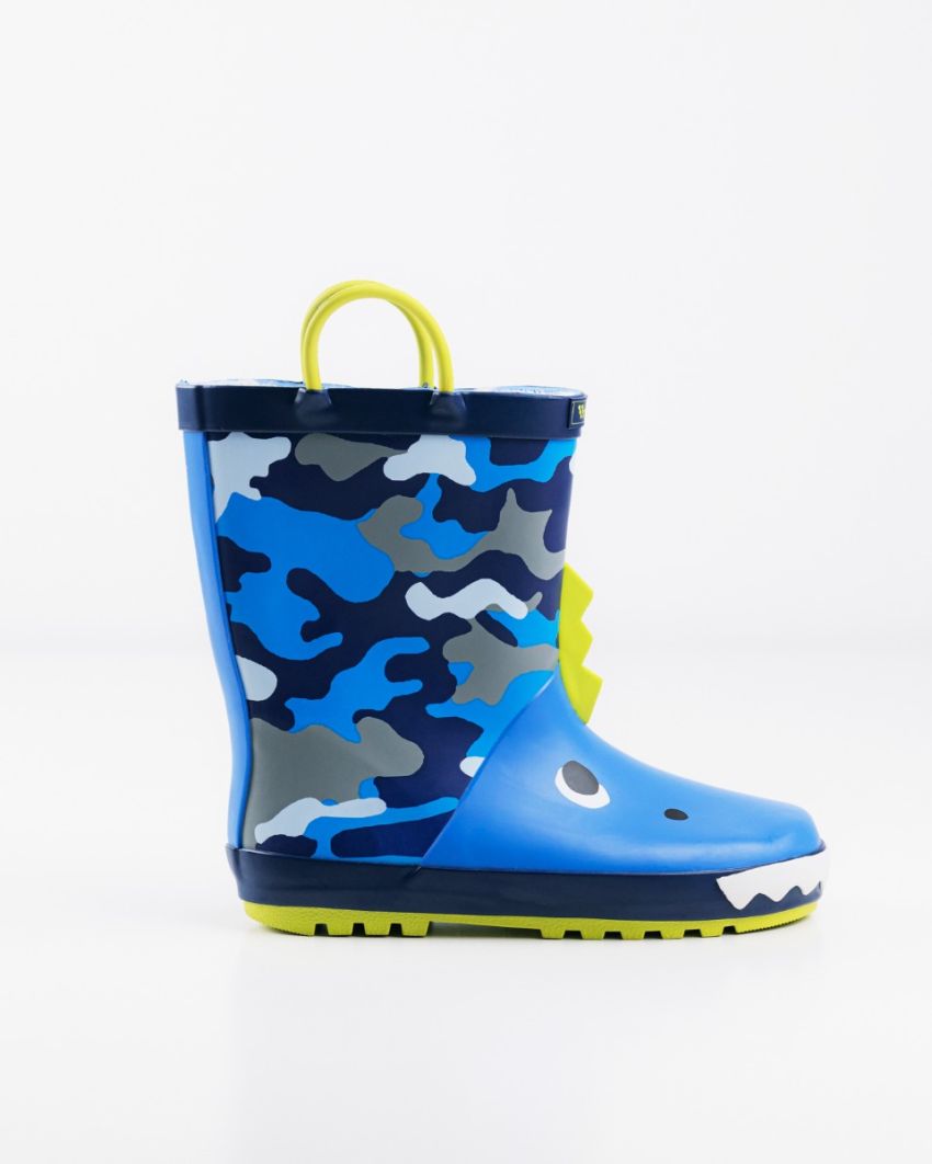 Wink - Aqqo - Crocco blue warm lined kids rainboots