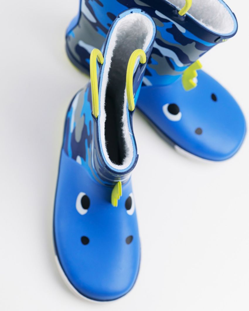 Wink - Aqqo - Crocco blue warm lined kids rainboots