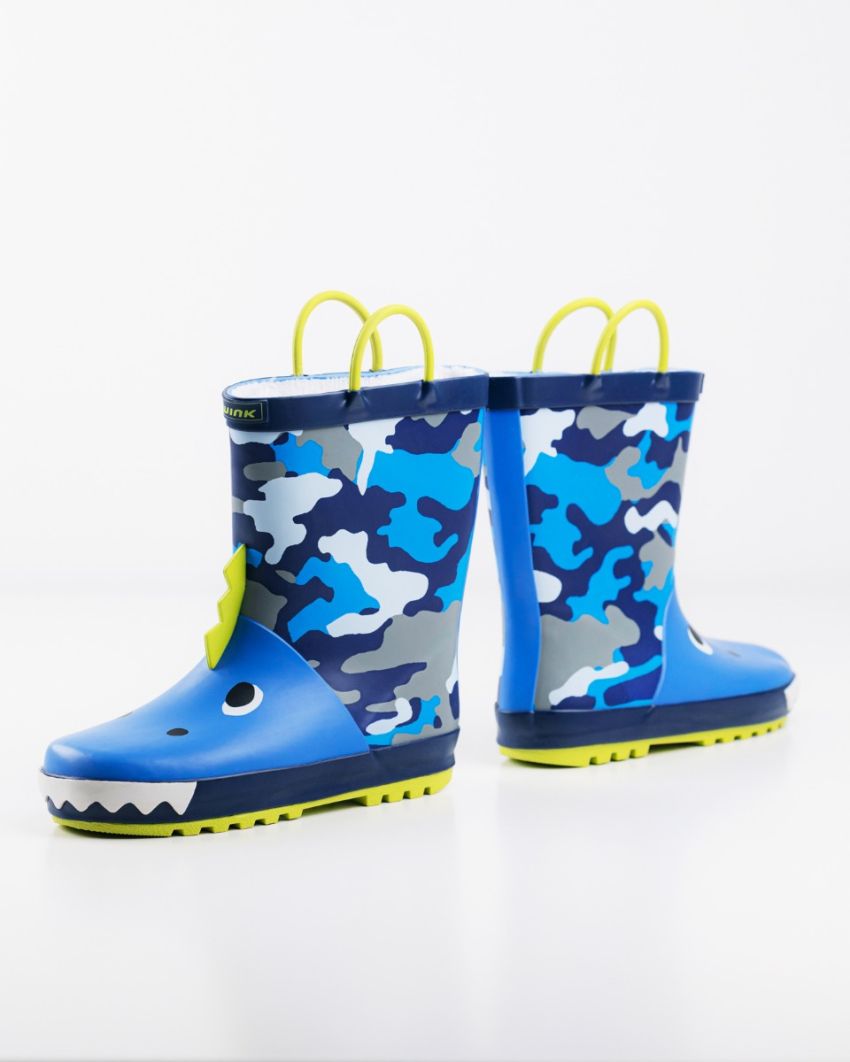 Wink - Aqqo - Crocco blue warm lined kids rainboots