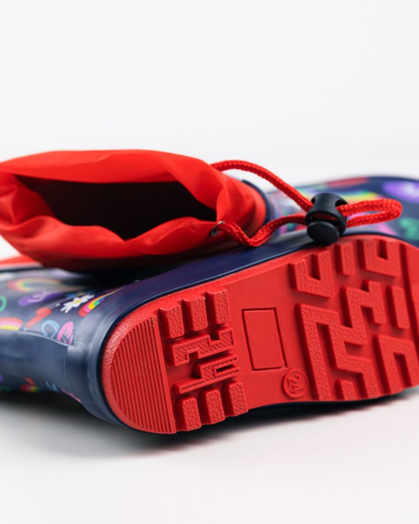 Wink - Aqqo - Fabulous navy warm lined baby rainboots
