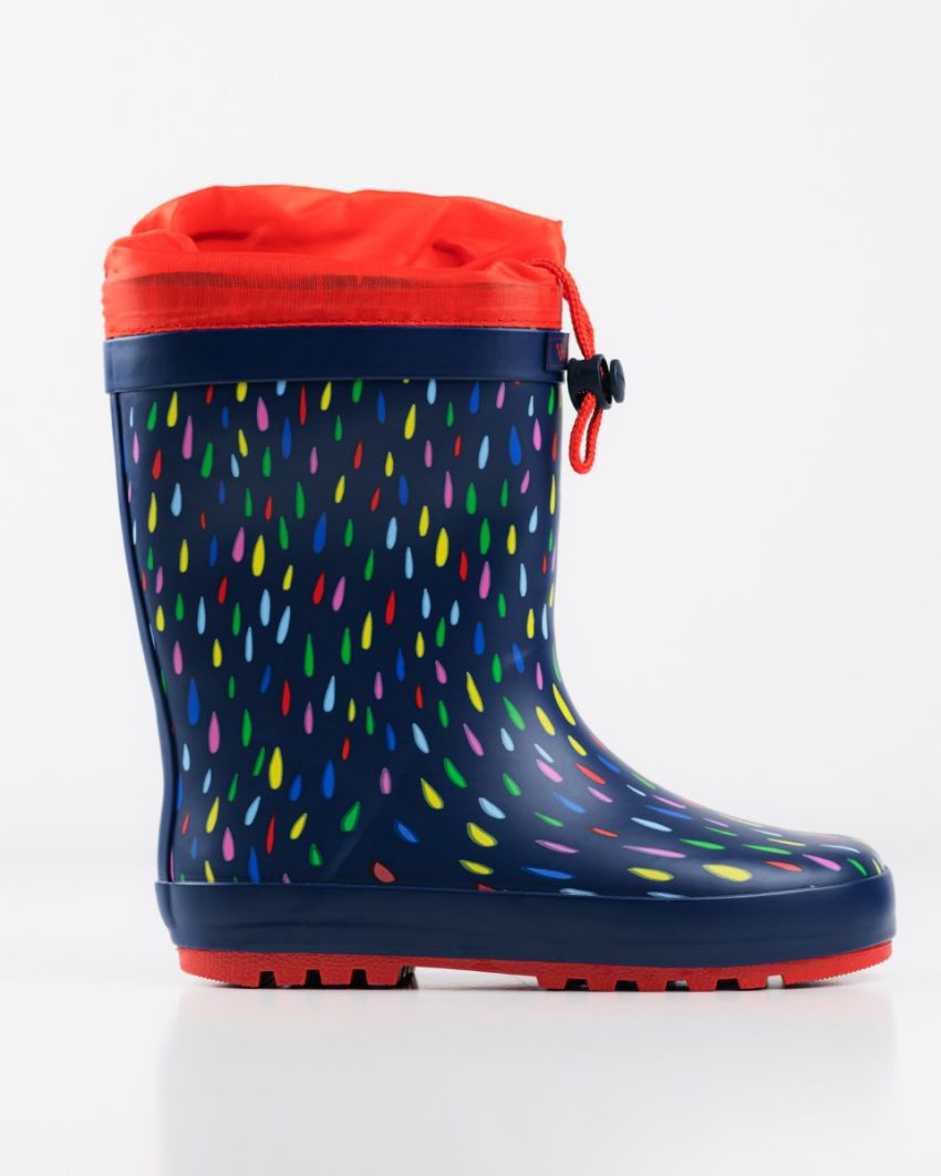 Wink - Aqqo - Raindrop navy warm lined kids rainboots