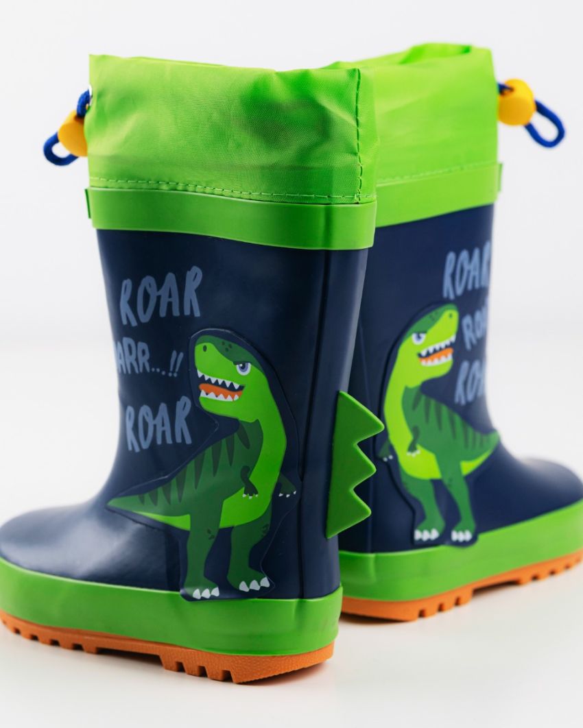 Wink - Aqqo - Roar navy warm lined baby rainboots