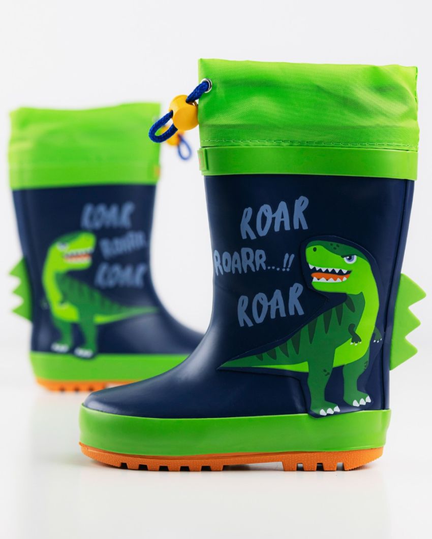Wink - Aqqo - Roar navy warm lined baby rainboots