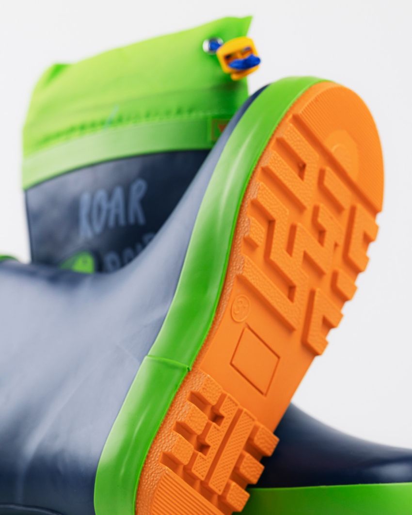Wink - Aqqo - Roar navy warm lined kids rainboots