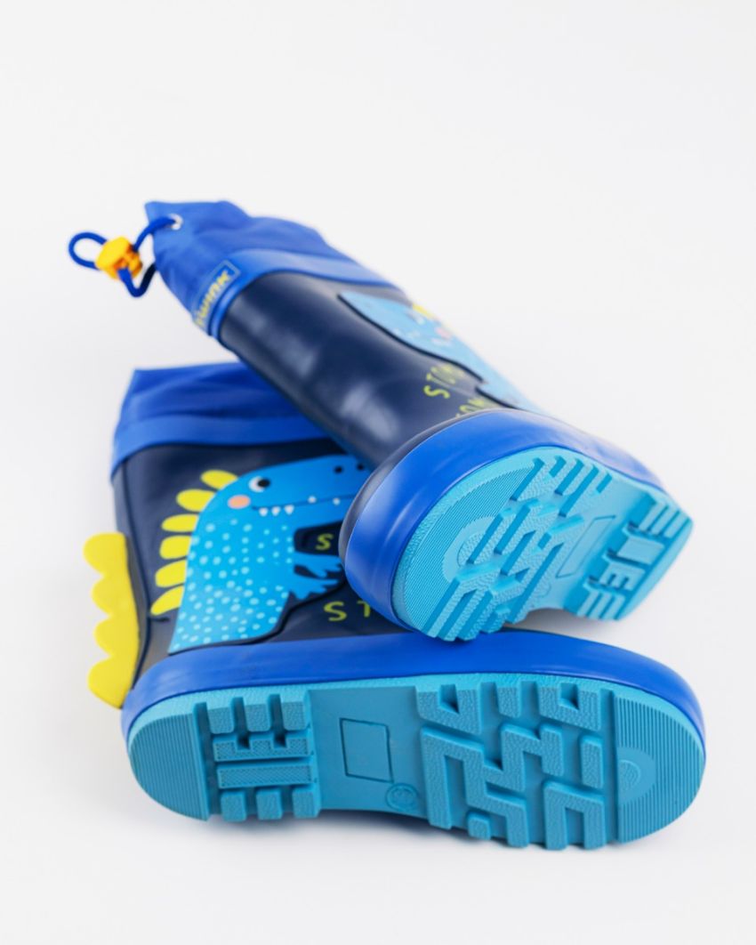 Wink - Aqqo - Dino navy warm lined kids rainboots