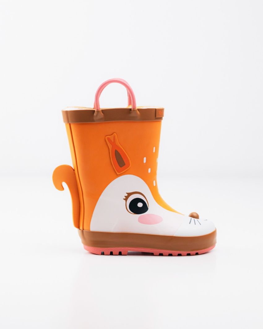 Wink - Aqqo - Fawn brown warm lined baby rainboots