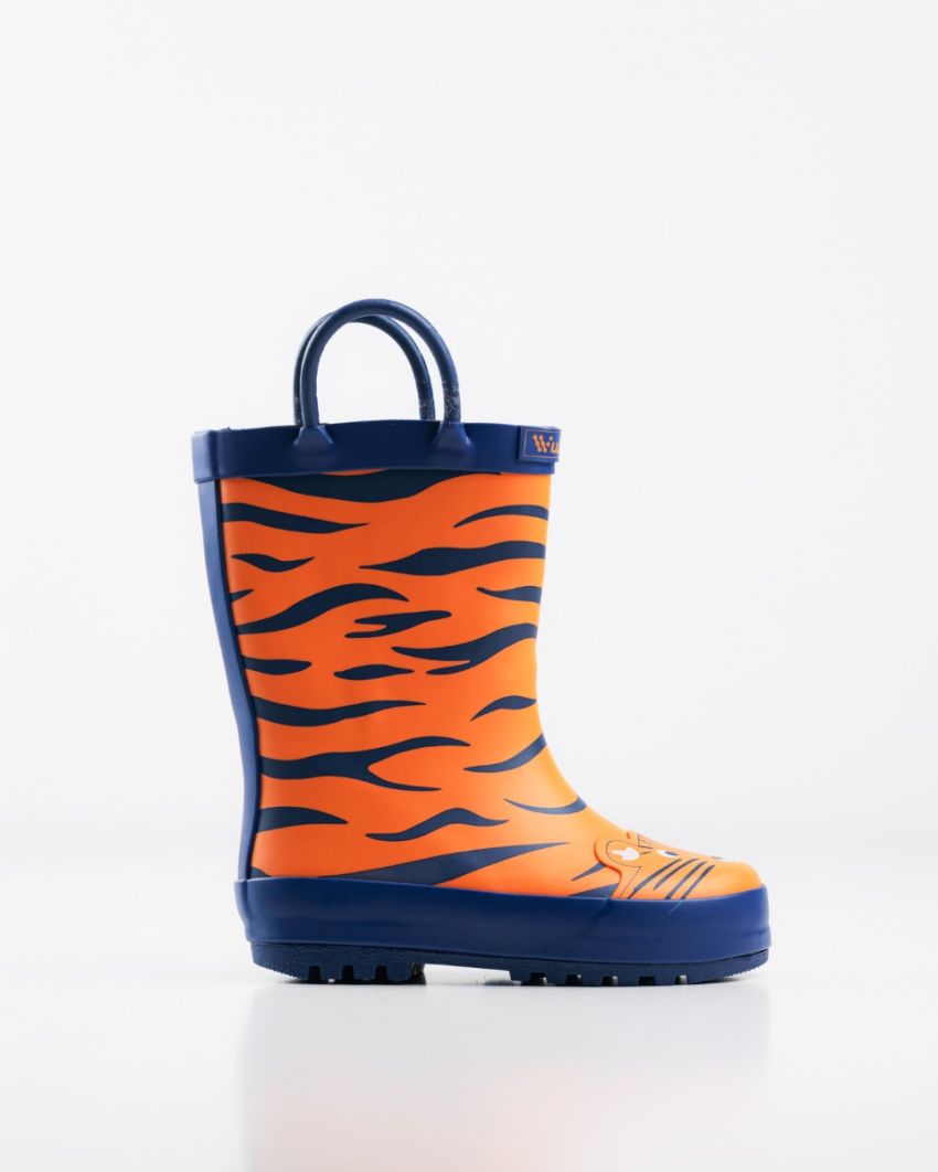Wink - Aqqo - Tiger narancsárga bélelt baba gumicsizma
