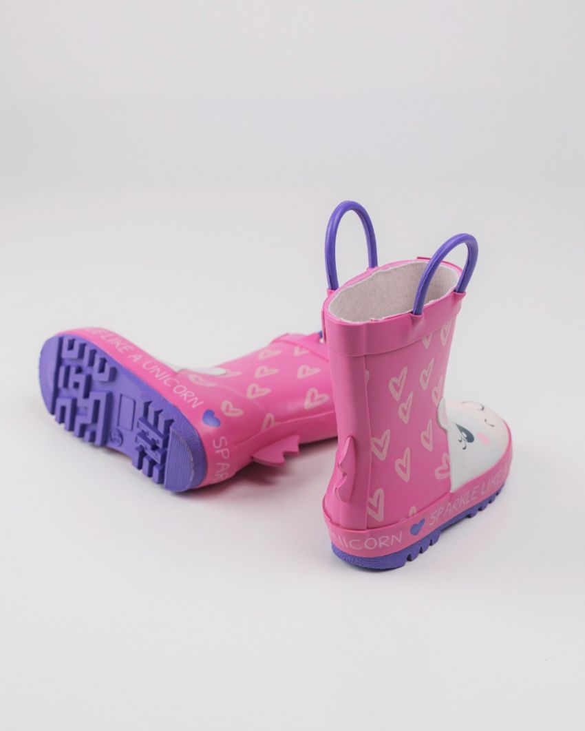 Wink - Aqqo rózsaszín lány baba gumicsizma