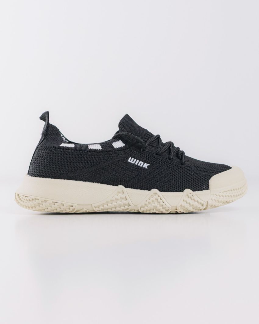 Wink - Amylo black kids shoes