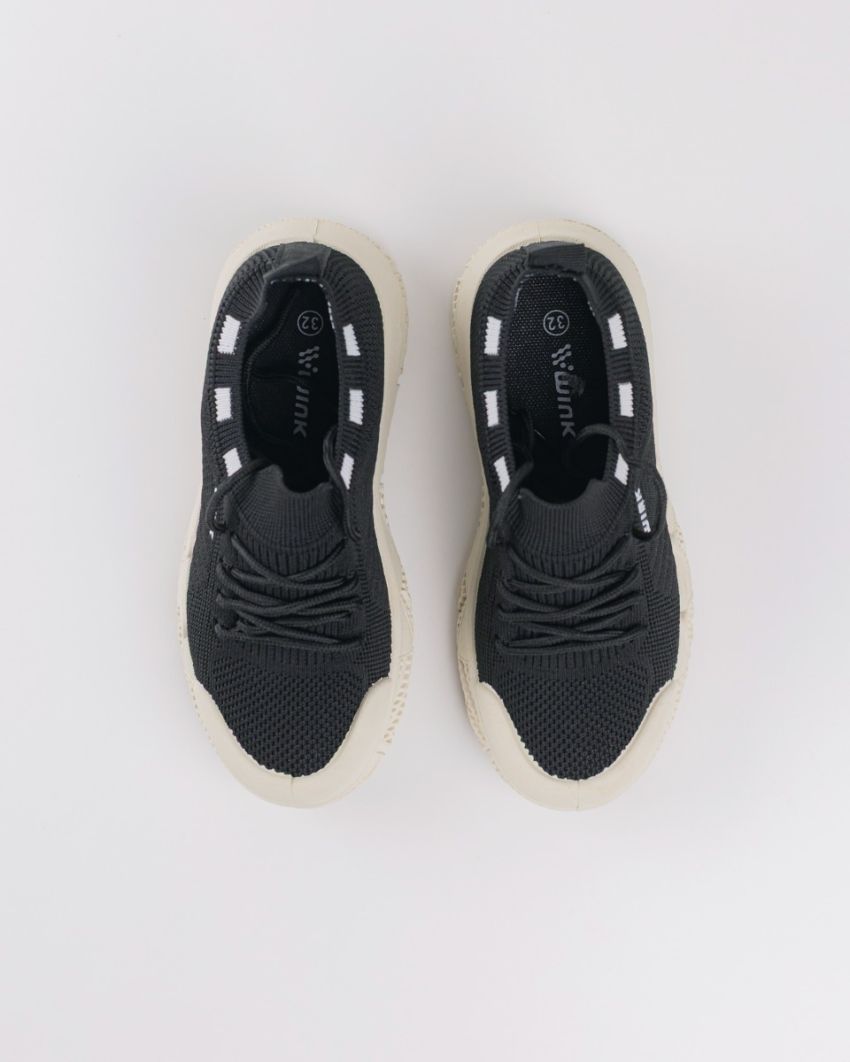 Wink - Amylo black kids shoes