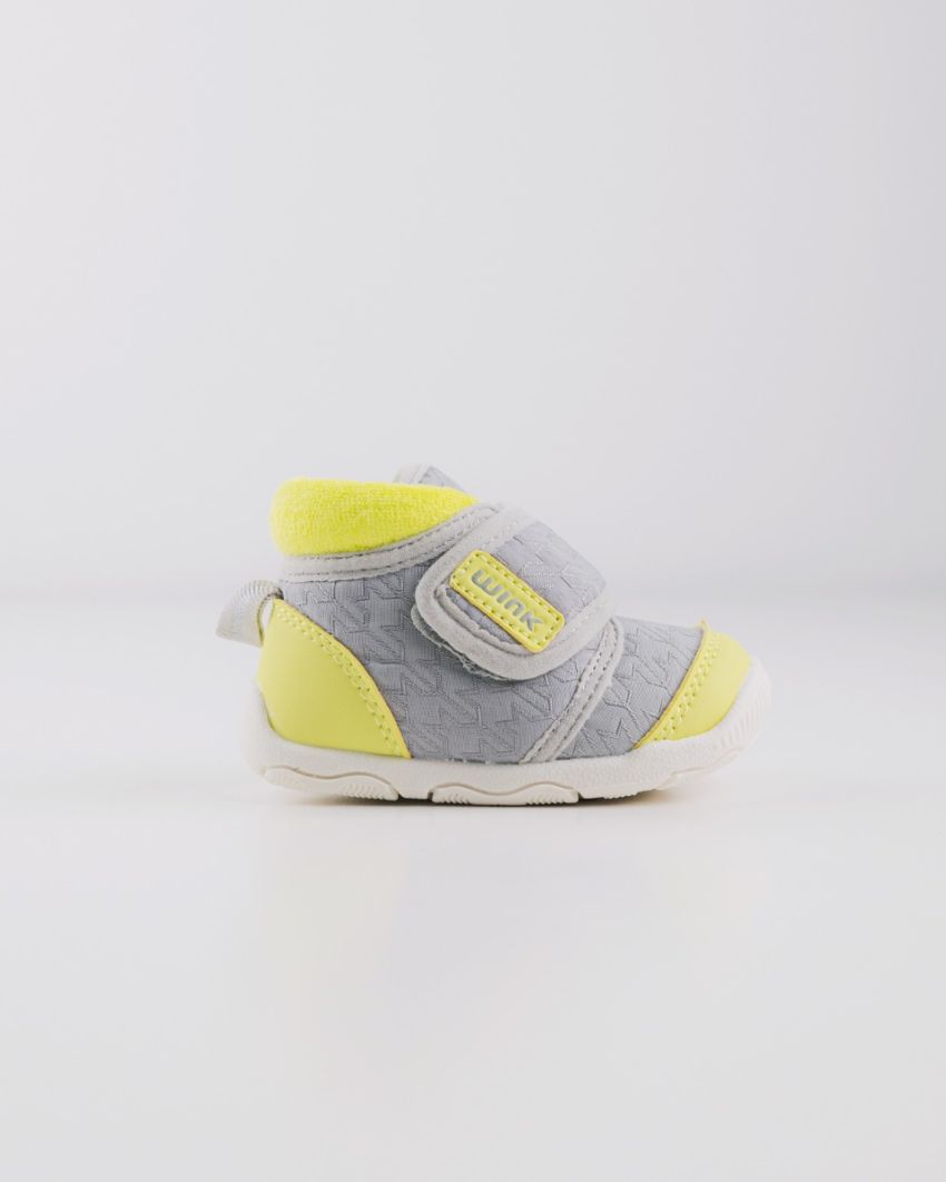 Wink - Asill grey-lime baby shoes