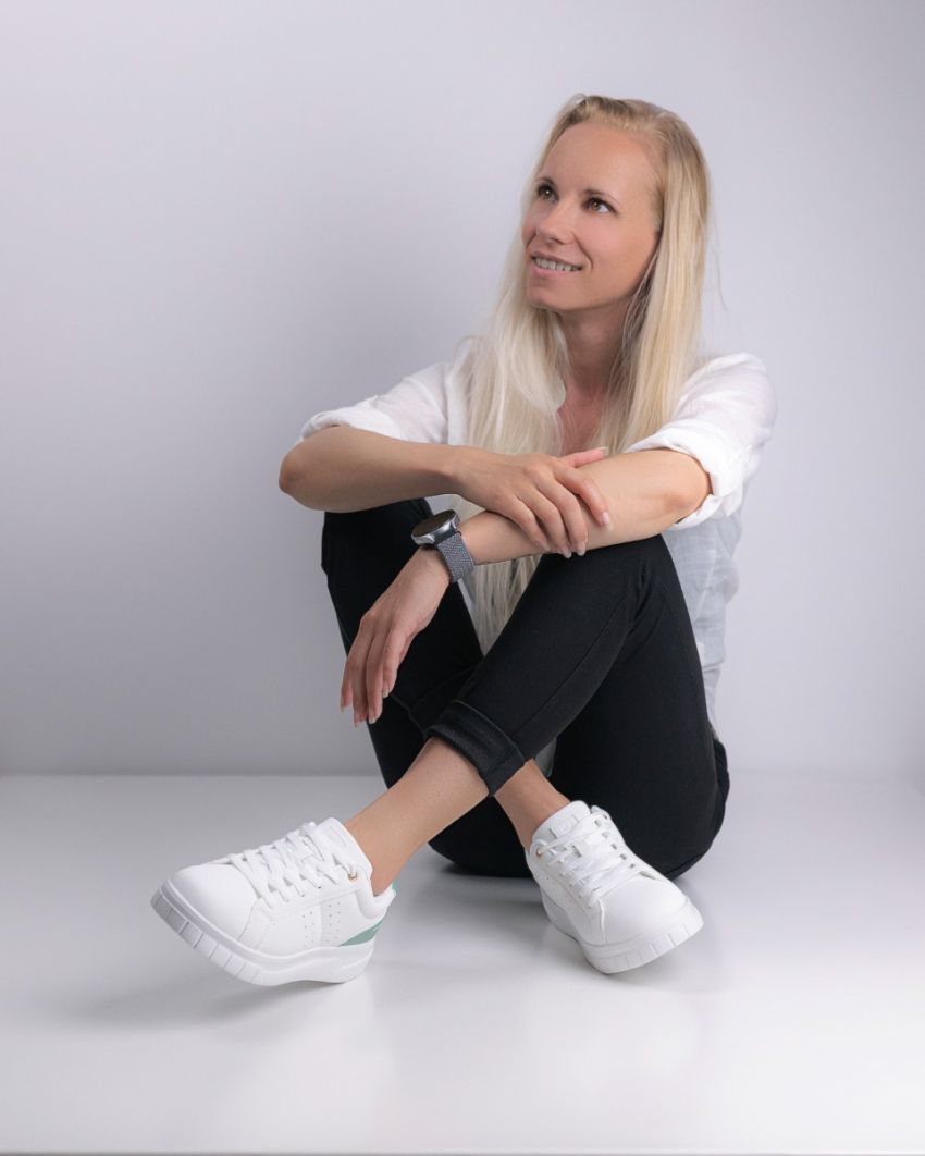 Wink - Reru fehér-zöld női sneaker