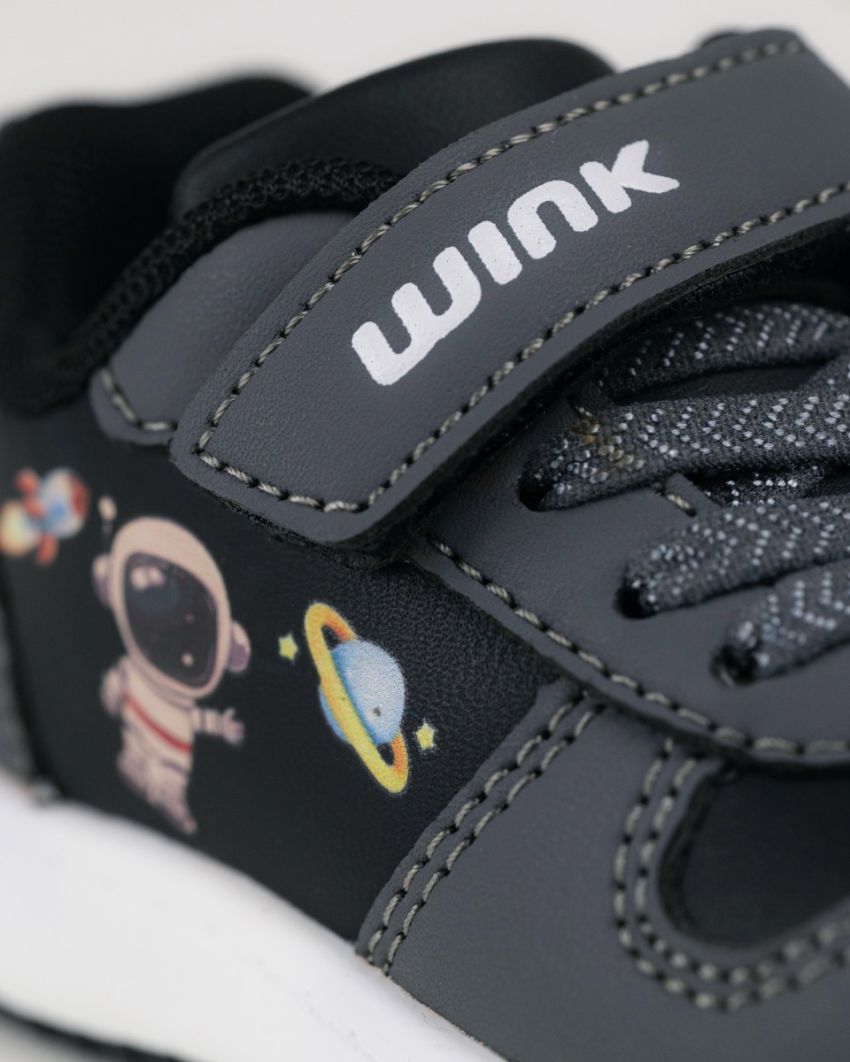 Wink - Ymir sötétszürke baba cipő