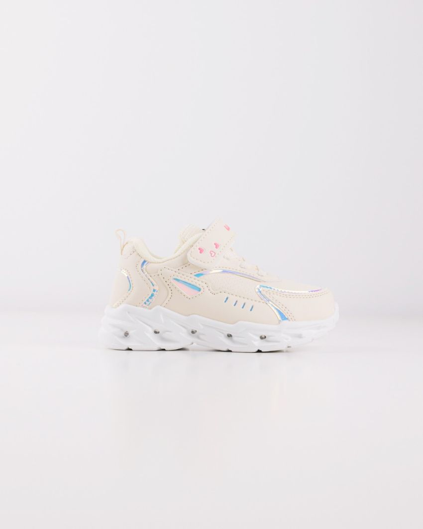 Wink - Biest beige LED lights baby shoes
