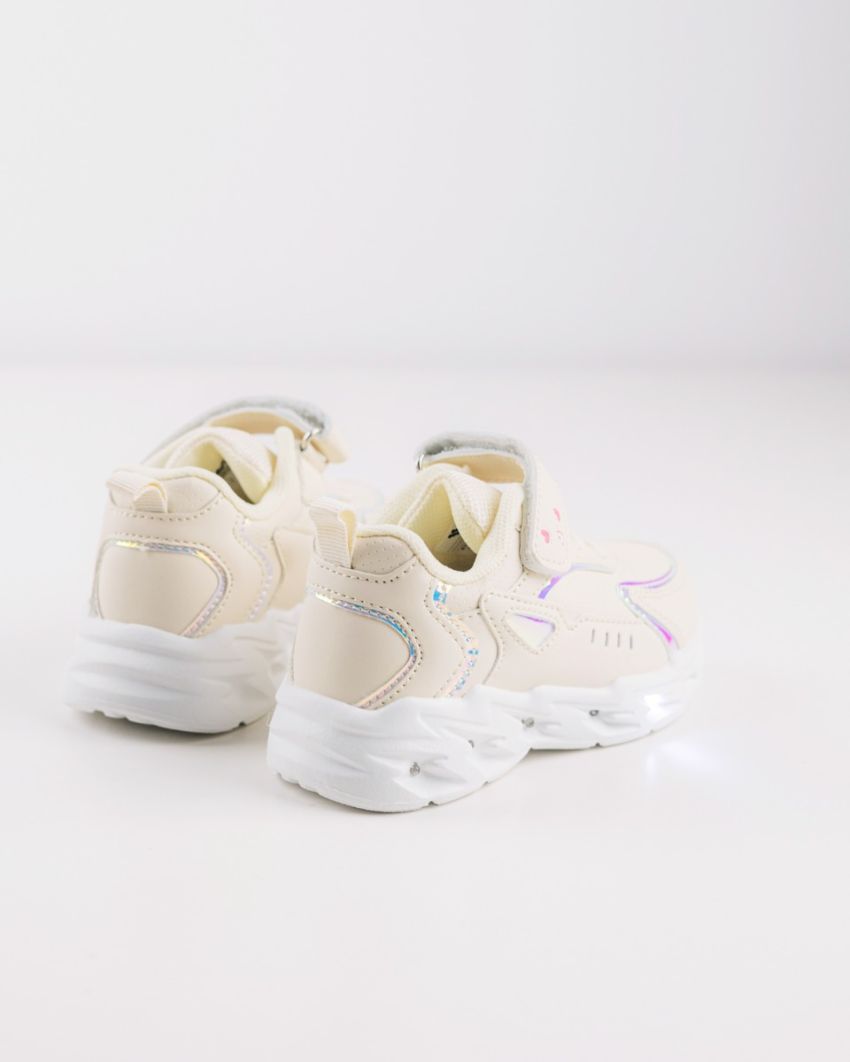 Wink - Biest beige LED lights baby shoes