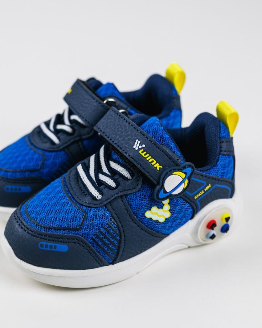 Wink - Nalan navy baby boy sneakers lights