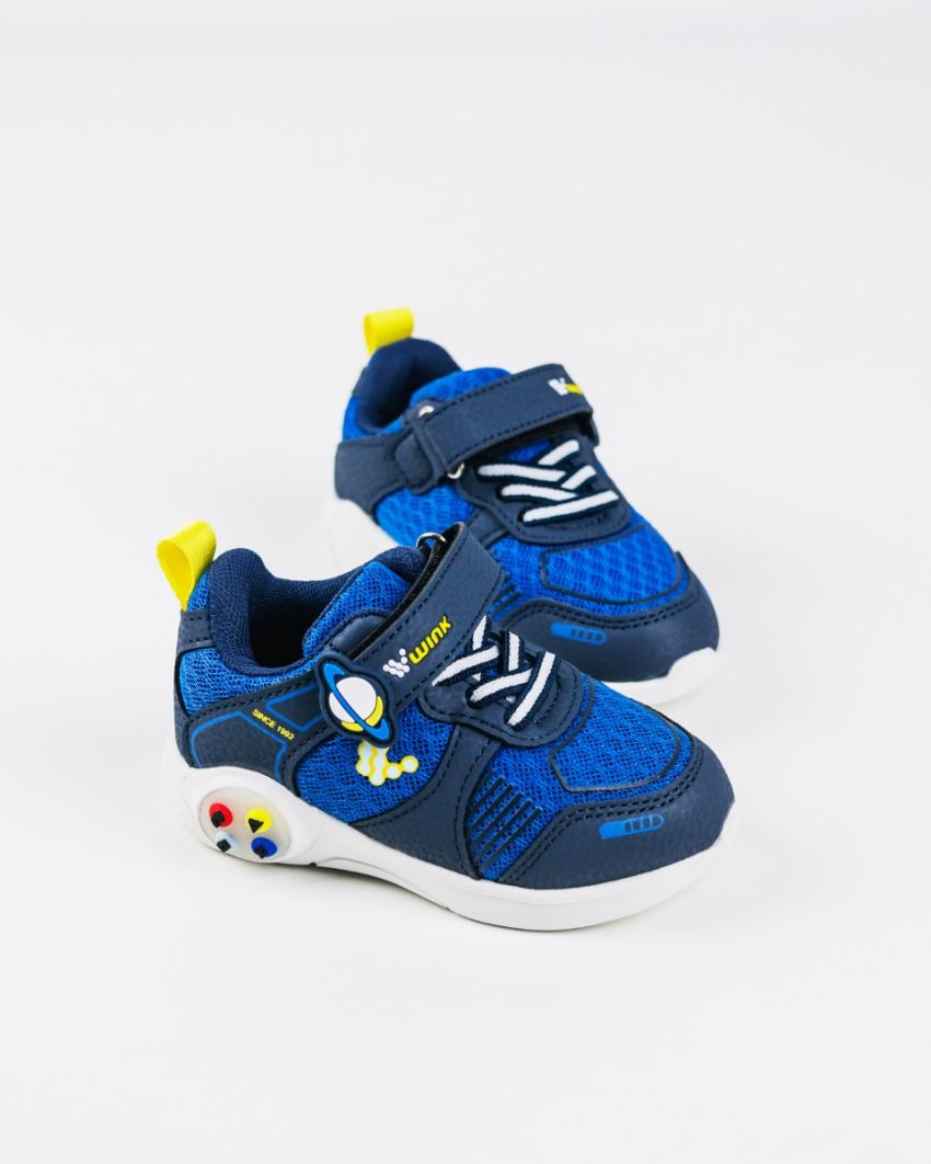 Wink - Nalan navy baby boy sneakers lights