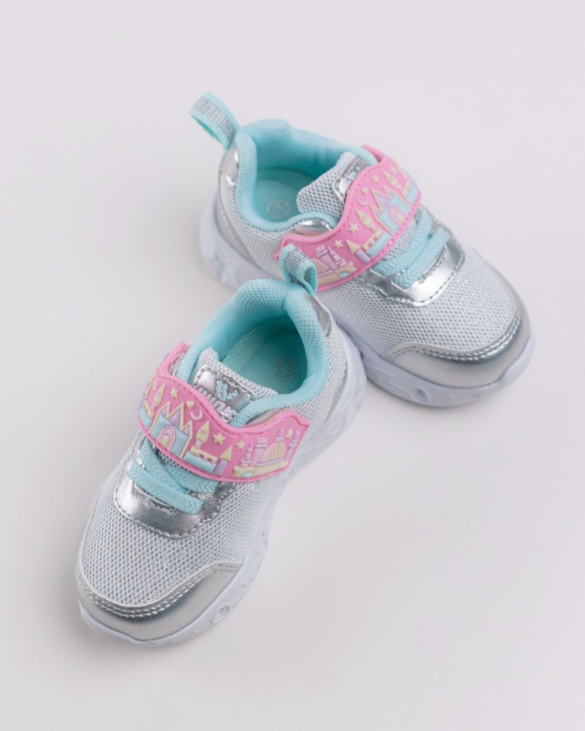Wink - Brya silver LED lights baby shoes