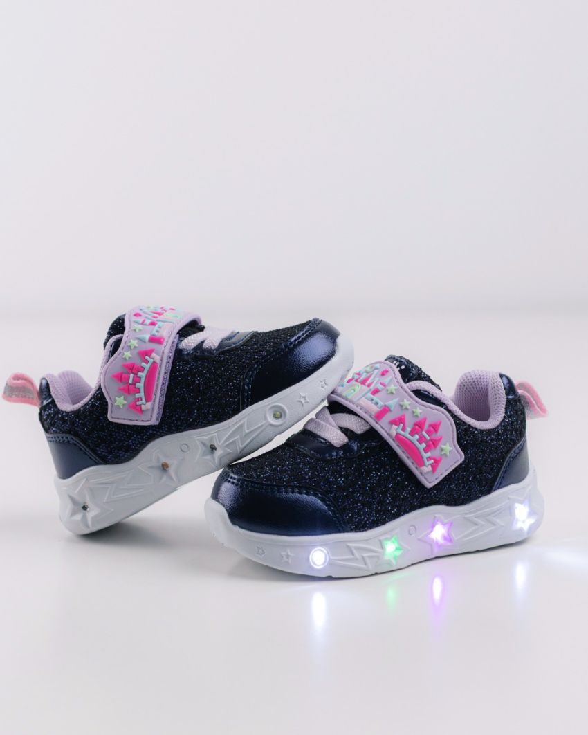 Wink - Brya navy LED lights baby shoes
