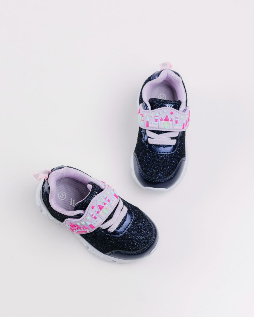 Wink - Brya navy LED lights baby shoes
