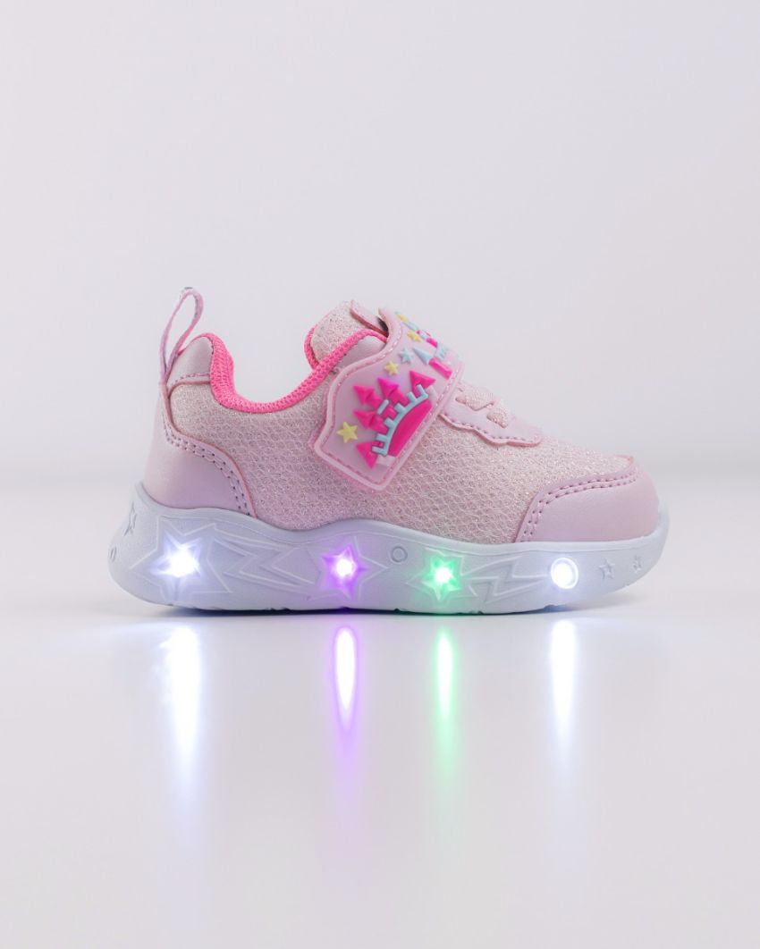 Wink - Brya pink LED lights baby shoes