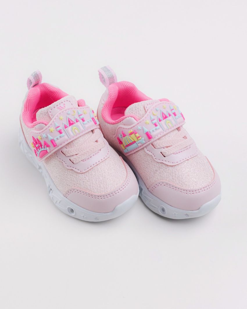 Wink - Brya pink LED lights baby shoes
