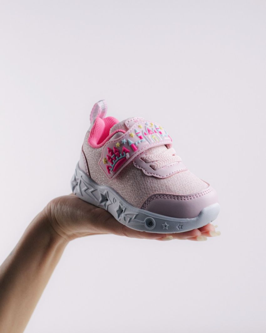 Wink - Brya pink LED lights baby shoes