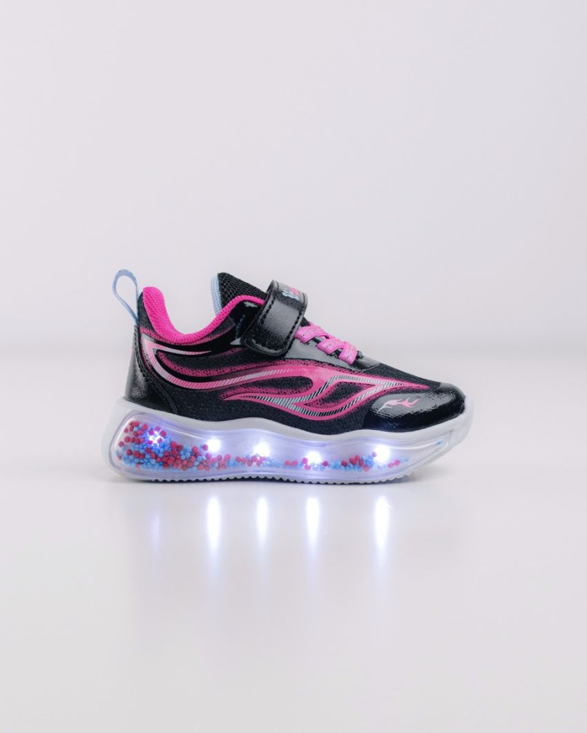 Wink - Bbls black LED lights baby shoes